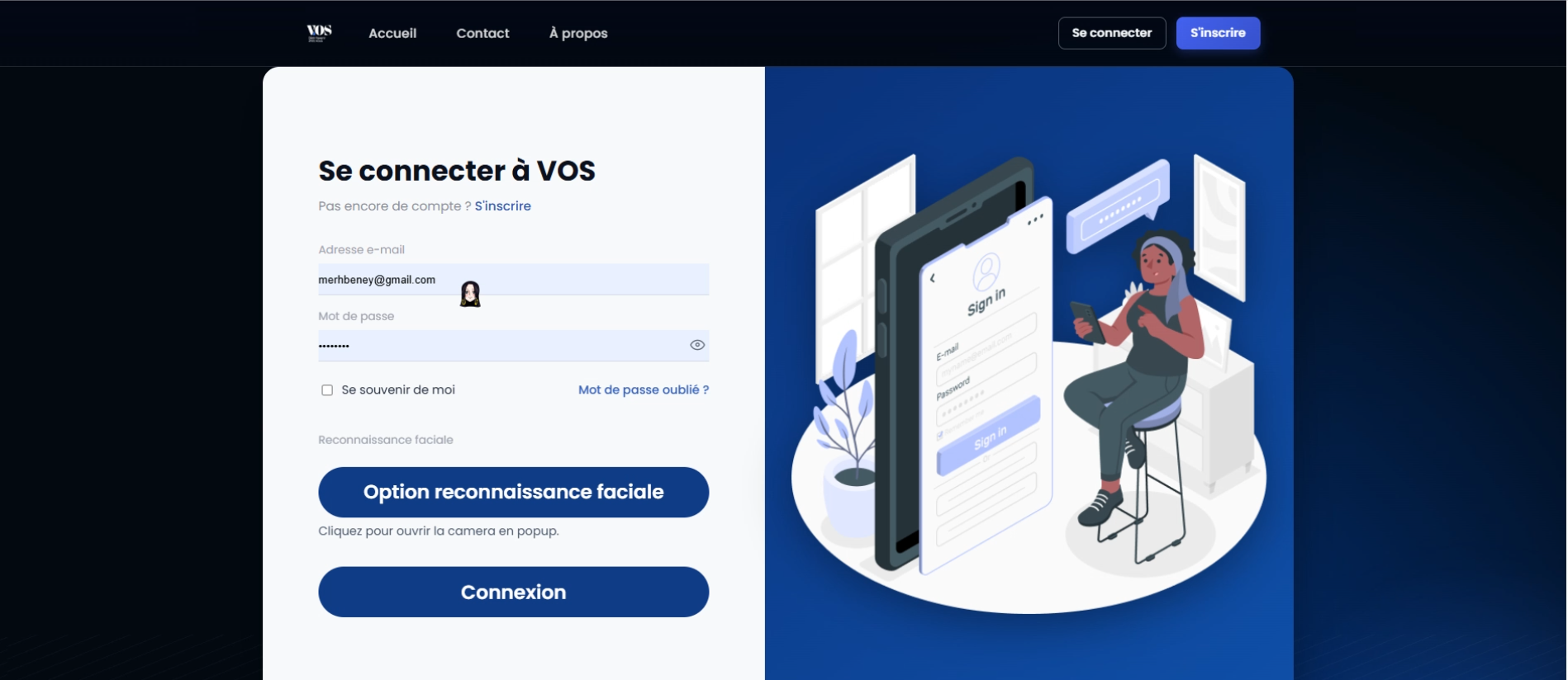Interface de gestion VOS